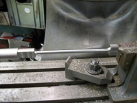 Finish turning the connecting rod from 1” dia stainless