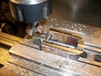 Various stages of making the strap.